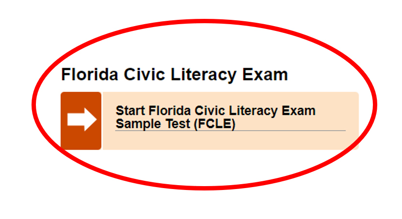 Select Florida civic Literacy Exam